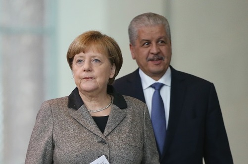 Angela Merkel et Abdelmalek Sellal. D. R.